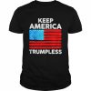 Keep America Trumpless US flag  Classic Men's T-shirt