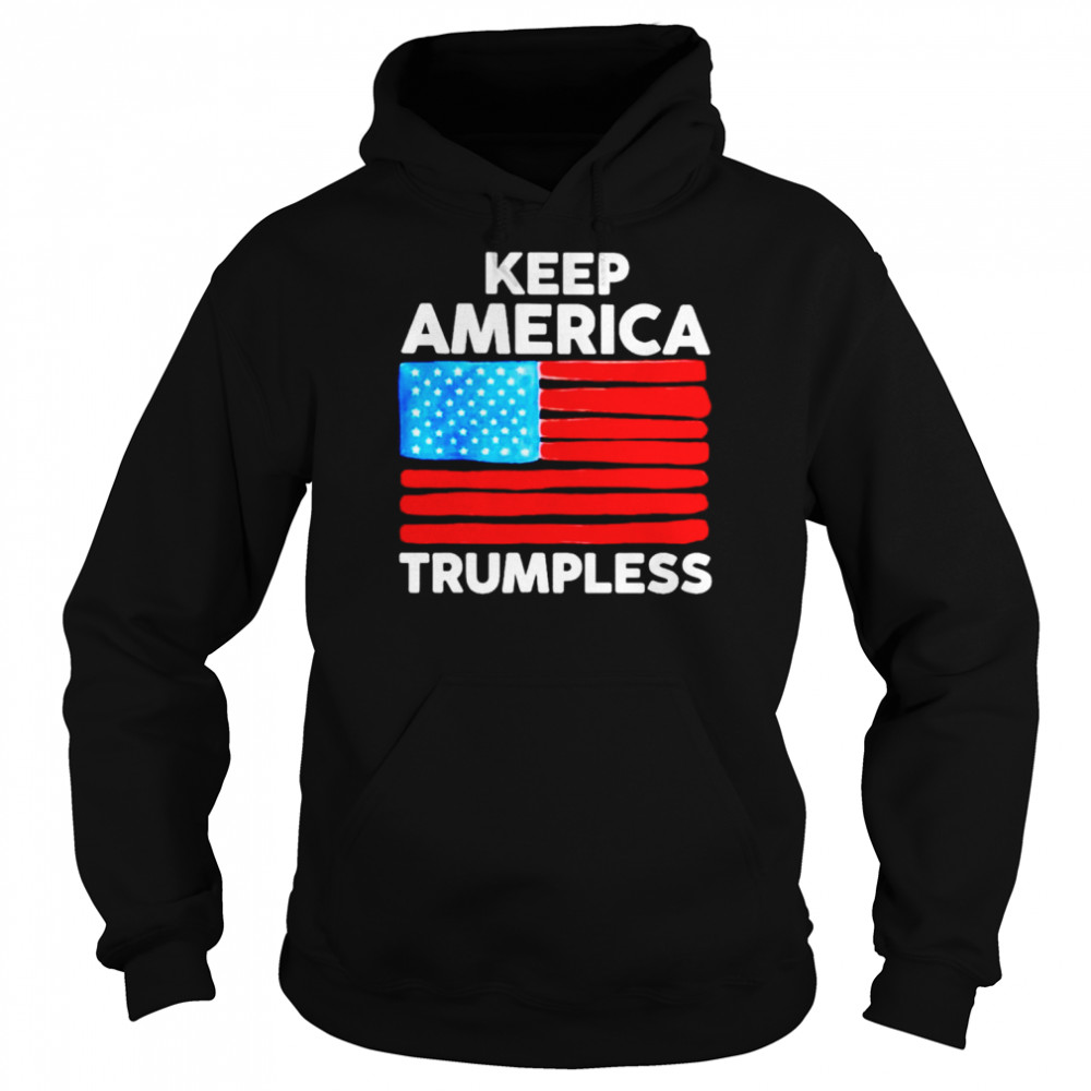 Keep America Trumpless US flag  Unisex Hoodie