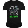 Kids Its My 6th Birthday 6 Year Old Dino TRex Birthday Shirt Classic Men's T-shirt