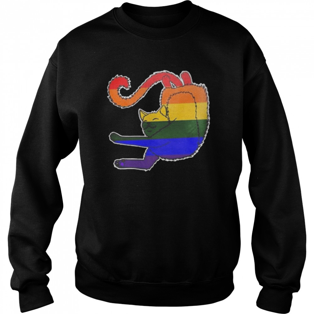 LGBT Cat pride happy pride month  Unisex Sweatshirt