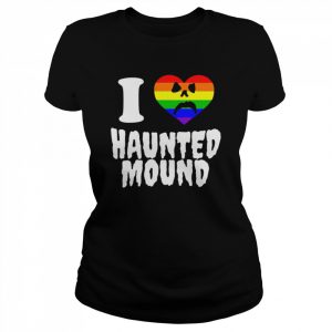 LGBT I love haunted mound heart  Classic Women's T-shirt