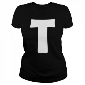 Letter T Capital alphabet monogram initial Shirt Classic Women's T-shirt