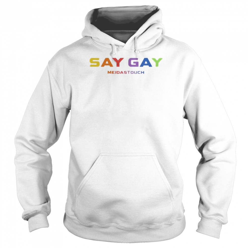 Lgbt the trevor project say gay meidastouch  Unisex Hoodie