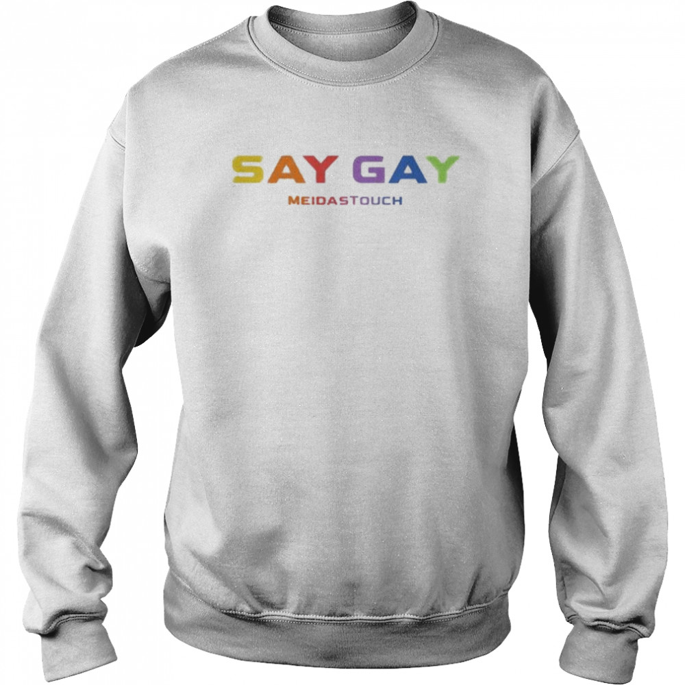 Lgbt the trevor project say gay meidastouch  Unisex Sweatshirt