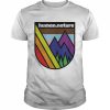 Lgbtq queer gay mountains pride trees hiking  Classic Men's T-shirt