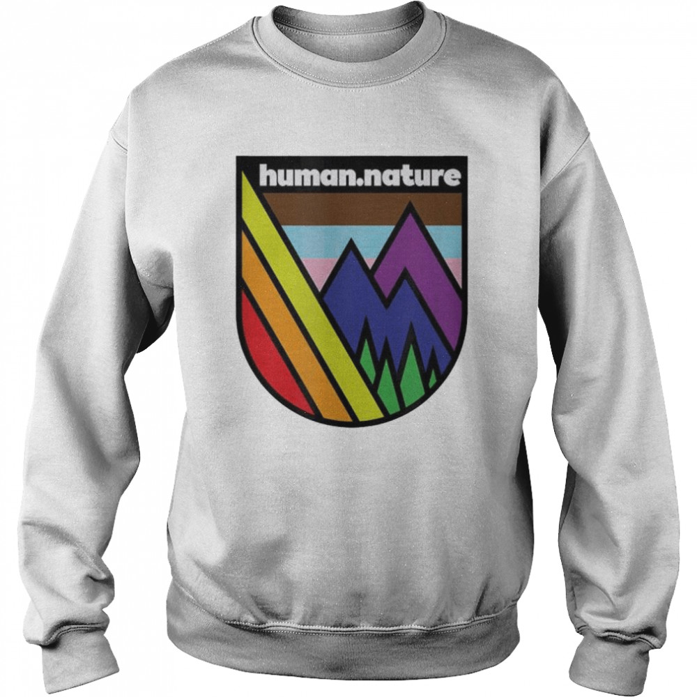 Lgbtq queer gay mountains pride trees hiking  Unisex Sweatshirt