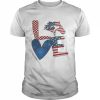 Love American flag  Classic Men's T-shirt