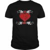 Love One Man And Many Guns Heart T-Shirt Classic Men's T-shirt