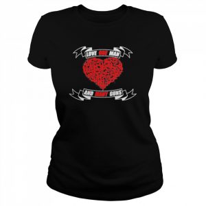 Love One Man And Many Guns Heart T-Shirt Classic Women's T-shirt