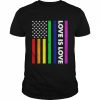 Love is love American flag  Classic Men's T-shirt