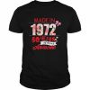 Made In 1972 50 Year Of Being Awesome Shirt Classic Men's T-shirt