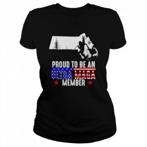 Massachusetts America Bigfoot Proud To Be An Ultra Maga Member Shirt Classic Women's T-shirt