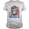 Merica Abraham Lincoln 4th Of July American Flag Shirt Classic Men's T-shirt