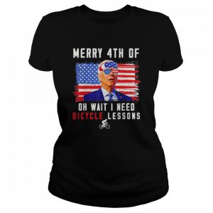 Merry 4th of July Biden Bike Bicycle falls Off T-Shirt Classic Women's T-shirt