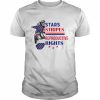 Messy bun American women stars stripes reproductive rights  Classic Men's T-shirt