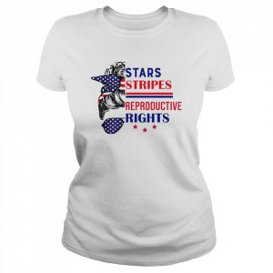 Messy bun American women stars stripes reproductive rights  Classic Women's T-shirt