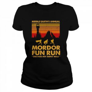 Middle Earth’s Annual Mordor Fun Run One Does Not Simply Walk Vintage Shirt Classic Women's T-shirt