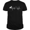 Miniature Bull Terrier Dog Heartbeat Shirt Classic Men's T-shirt