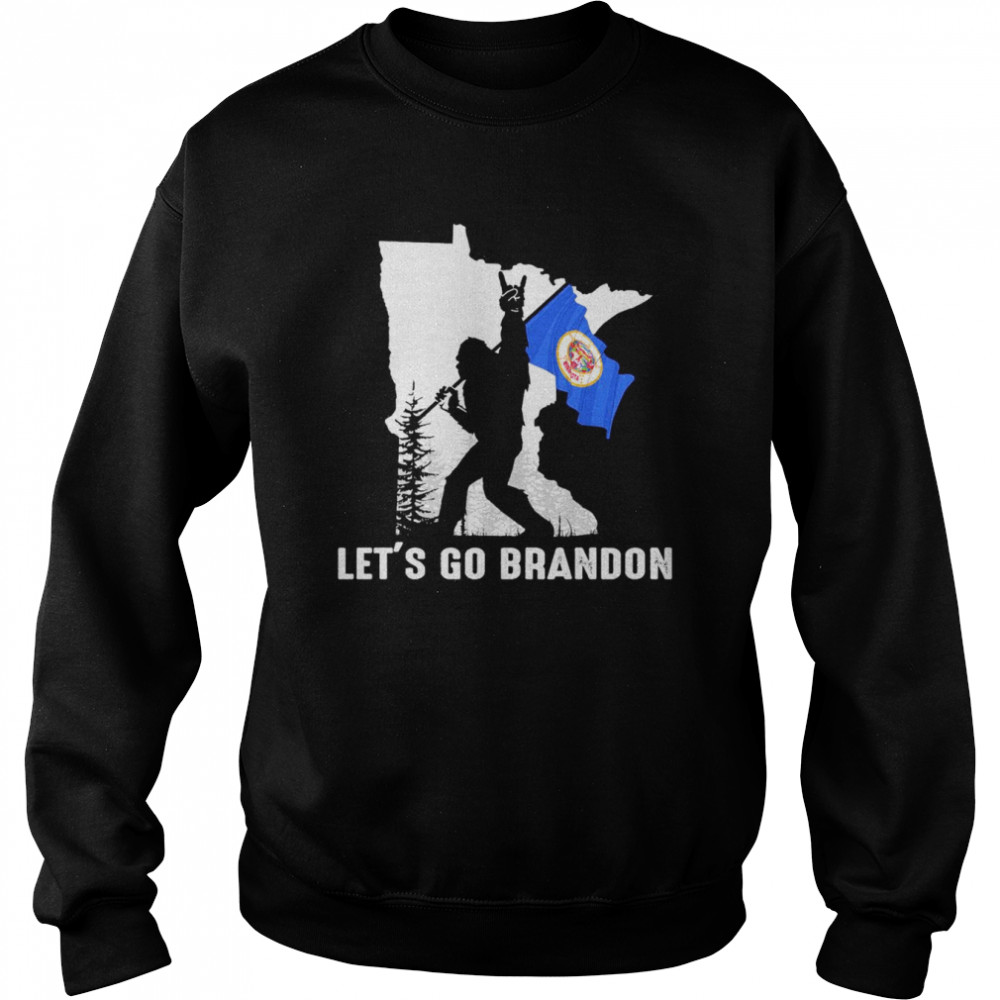 Minnesota America Bigfoot Let’s Go Brandon Shirt Unisex Sweatshirt