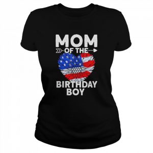 Mom Of The Birthday Boy Family Love Celebration Shirt Classic Women's T-shirt