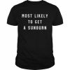 Most likely to get a sunburn  Classic Men's T-shirt