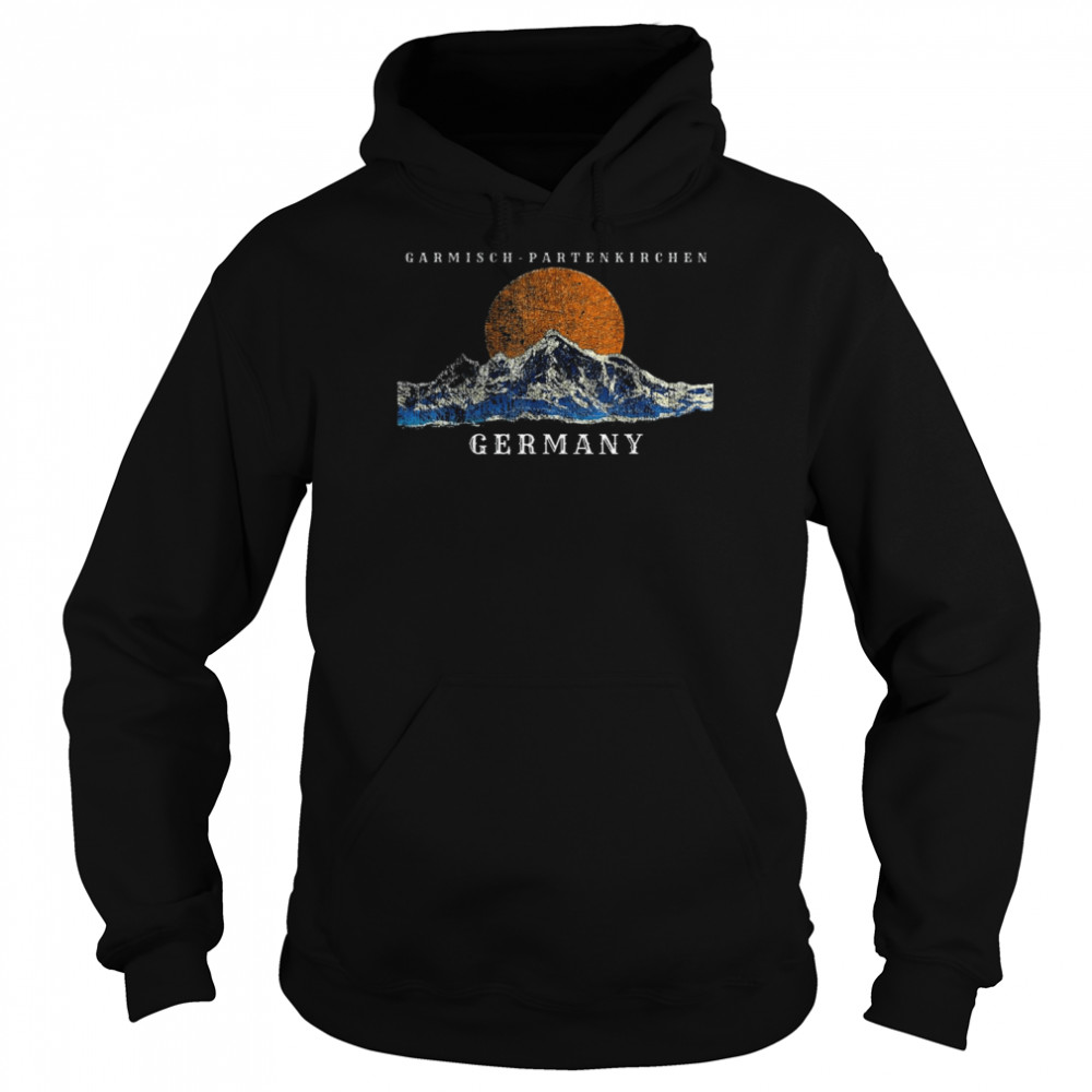 Mountains In Garmisch-Partenkirchen Germany Shirt Unisex Hoodie