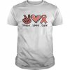 National HIV Testing Day Ribbon Peace Love Cure Faith Shirt Classic Men's T-shirt