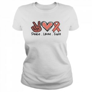 National HIV Testing Day Ribbon Peace Love Cure Faith Shirt Classic Women's T-shirt