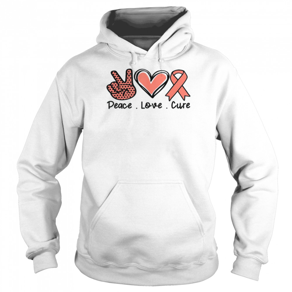 National HIV Testing Day Ribbon Peace Love Cure Faith Shirt Unisex Hoodie