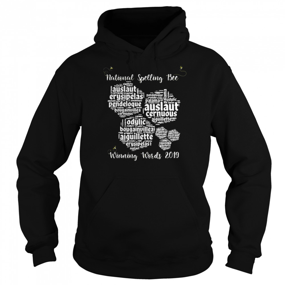 National Spelling Bee Winning Words Honeycomb Art Shirt Unisex Hoodie