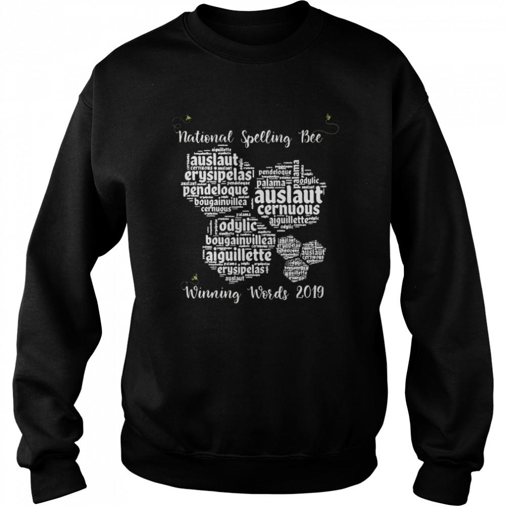 National Spelling Bee Winning Words Honeycomb Art Shirt Unisex Sweatshirt