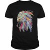 Native American Indian Chief Skull Motorcycle Headdress T-Shirt Classic Men's T-shirt