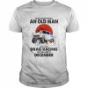 Never Underestimate An Old Man Who Loves Drag Racing And Was Born In December Shirt Classic Men's T-shirt