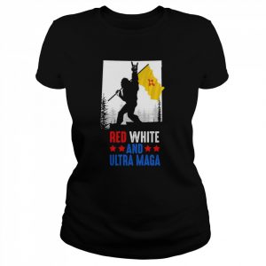 New Mexico America Bigfoot Red White And Ultra Maga Shirt Classic Women's T-shirt