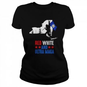 New York America Bigfoot Red White And Ultra Maga Shirt Classic Women's T-shirt