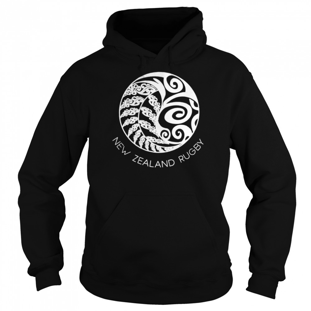 New Zealand Rugby Maori Inspired Kiwi & Silver Fern Shirt Unisex Hoodie