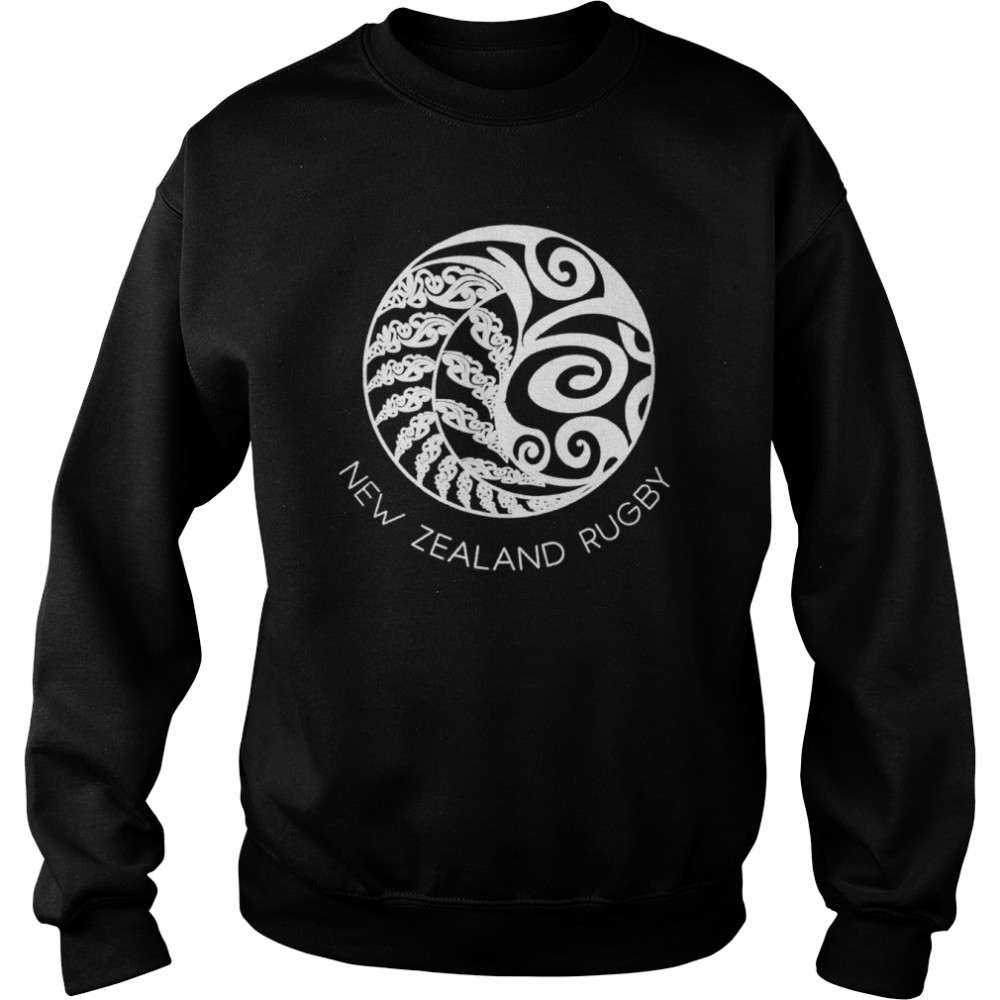 New Zealand Rugby Maori Inspired Kiwi & Silver Fern Shirt Unisex Sweatshirt