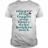 Nigger frog faggot wop limey dyke honkie mick  Classic Men's T-shirt