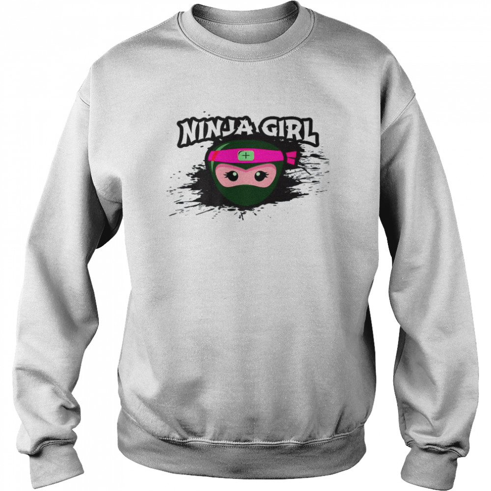 Ninja Girl Team Covert Spy Crew Princess Birthday Shirt Unisex Sweatshirt