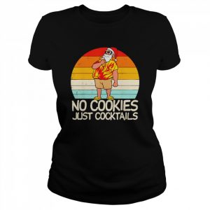 No Cookies Just Cocktails Santa Summer Christmas In July  Classic Women's T-shirt