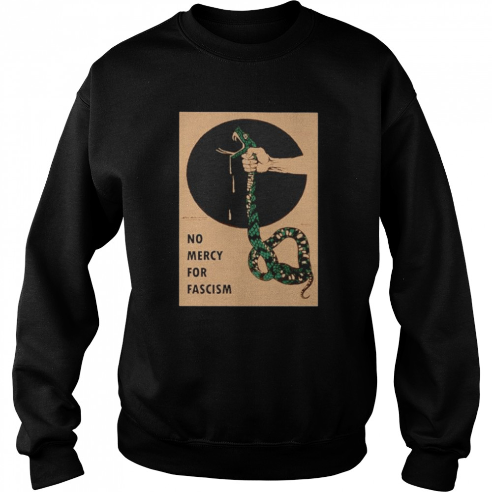 No Mercy For Fascism Snake Shirt Unisex Sweatshirt