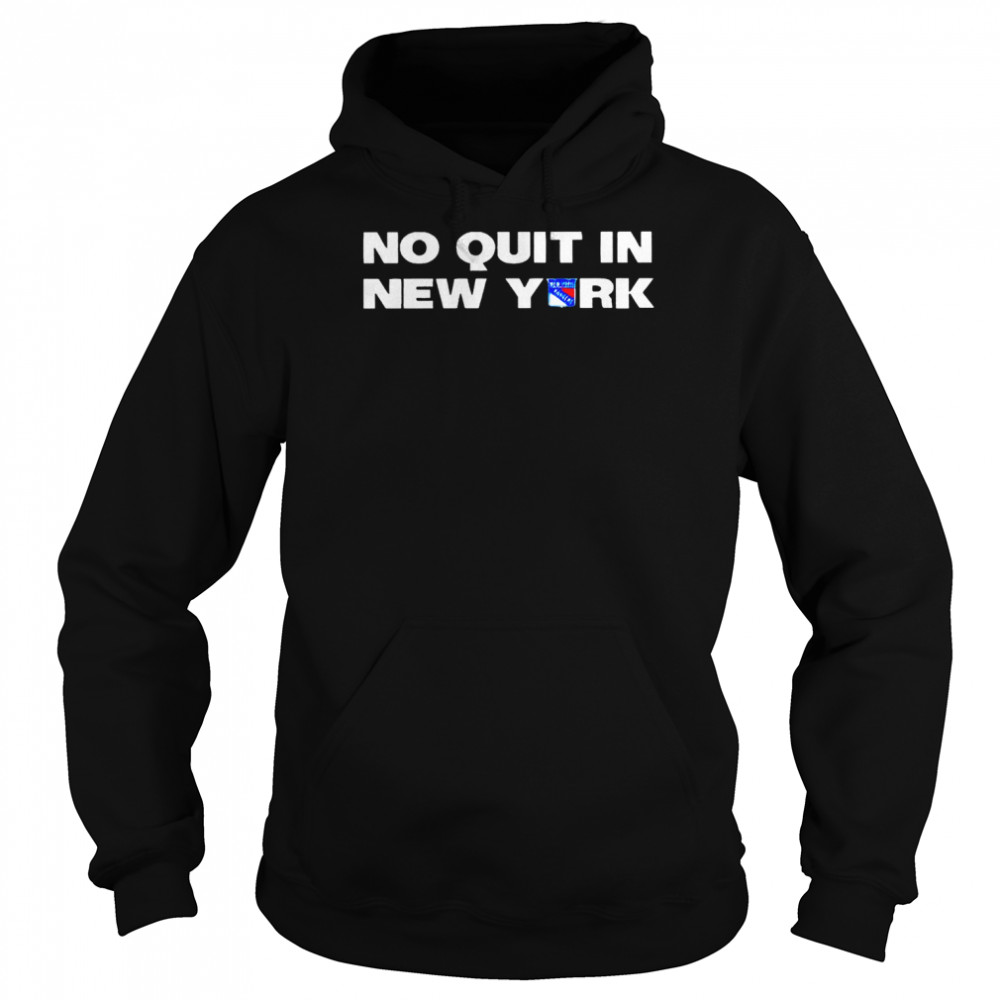 No Quit In New York Rangers logo 2022 T- Unisex Hoodie