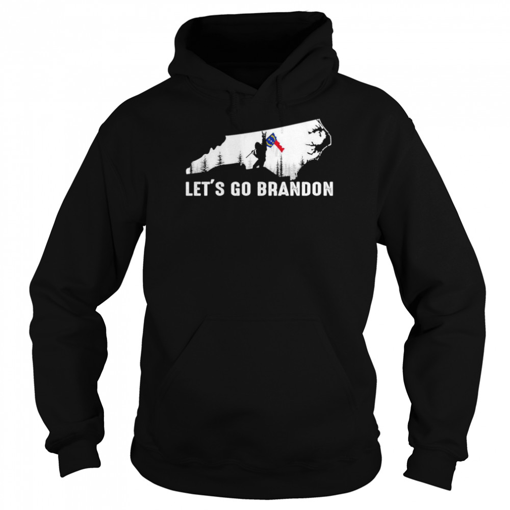 North Carolina America Bigfoot Let’s Go Brandon Shirt Unisex Hoodie