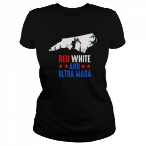 North Carolina America Bigfoot Red White And Ultra Maga Shirt Classic Women's T-shirt