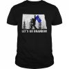 North Dakota America Bigfoot Let’s Go Brandon Shirt Classic Men's T-shirt