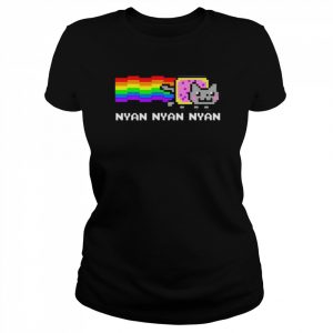 Nyan Nyan Nyan Rainbow Cat  Classic Women's T-shirt