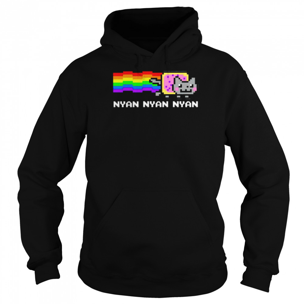 Nyan Nyan Nyan Rainbow Cat  Unisex Hoodie