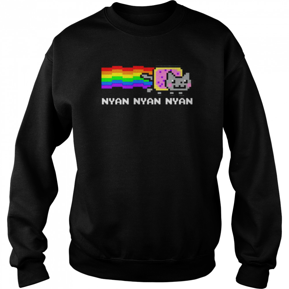 Nyan Nyan Nyan Rainbow Cat  Unisex Sweatshirt