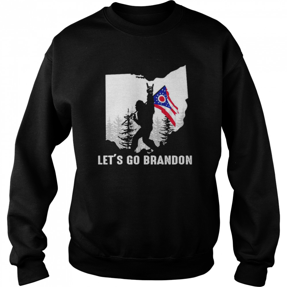 Ohio America Bigfoot Let’s Go Brandon Shirt Unisex Sweatshirt