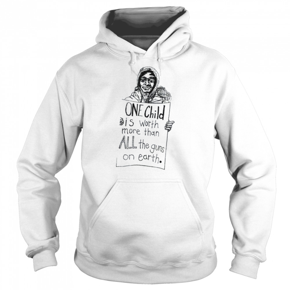 One Child Is Worth More Than All The Guns On Earth Pray For Uvalde T-Shirt Unisex Hoodie